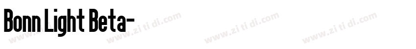 Bonn Light Beta字体转换
